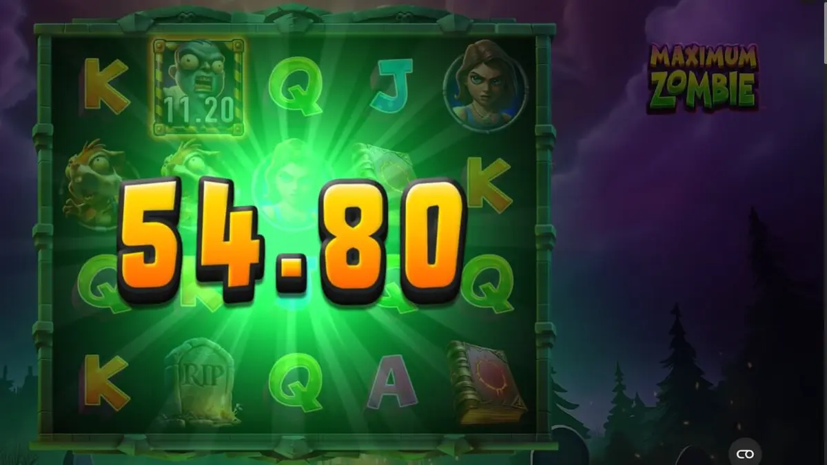 Tampilan visual slot bertema zombie dengan karakter Zed dan latar belakang kota hancur.